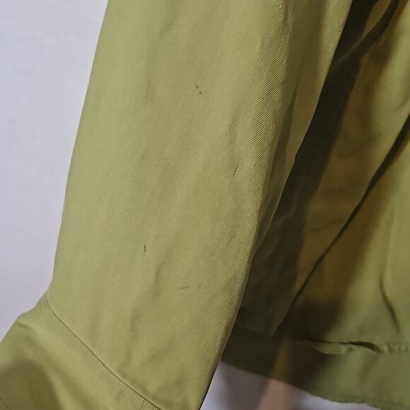Tommy Bahama Lime Green Silk Button Down Long Sleeve Shirt - Picture 4 of 10